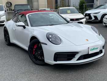 ポルシェ ポルシェ ９１１ タルガ4 GTS 赤トップ 黒革 スポクロ スポエグ PASM