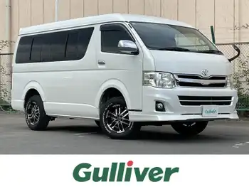 トヨタ ハイエース GL ロング 社外ナビ/100V/Bカメラ/片側パワスラ