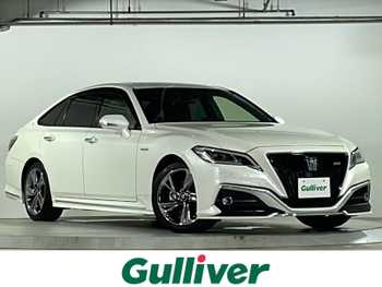 トヨタ クラウン ハイブリッド RS サンルーフ 黒革シート 純正ナビ LED ETC