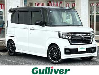 ホンダ Ｎ ＢＯＸ カスタム L ターボ コーディネートスタイル 9型ナビ Bカメ 両側パワスラ ツートンカラ-