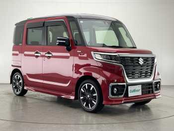 スズキ スペーシア カスタム HYBRID XS 純正ナビ 両パワ 黒ハーフレザーシート