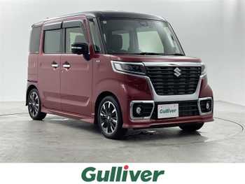 スズキ スペーシア カスタム HYBRID XS ターボ 純正8型ナビ　全方位　シートヒーター