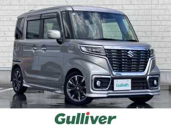 スズキ スペーシア カスタム HYBRID XS ターボ 衝突軽減純正8型ナビバックカメラフルセグ