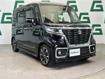 スズキ スペーシア カスタム HYBRID XS ターボ 禁煙車 純正ナビ Bluetooth 両側パワスラ
