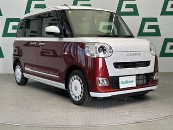 ダイハツ ムーヴ キャンバス ストライプス G 禁煙車 純正ナビ 全方位カメラ 両側PS ETC