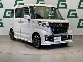 スズキ スペーシア カスタム HYBRID XS ターボ 禁煙車 ナビ Bluetooth パドルシフト ETC