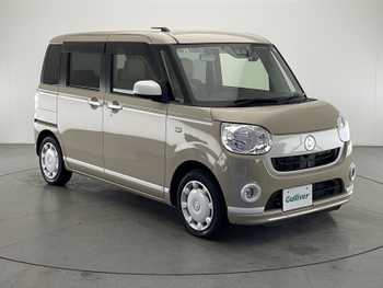 ダイハツ ムーヴ キャンバス X ホワイトアクセント リミテッド SAⅢ 禁煙車 社外ナビTV 両側電動スライドドア