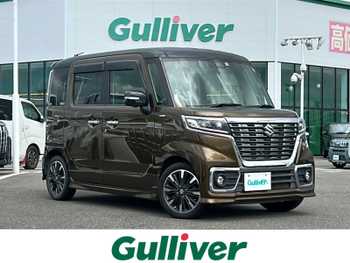 スズキ スペーシア カスタム HYBRID XS ターボ 純正8型ナビ 両側パワスラ 全方位モニター