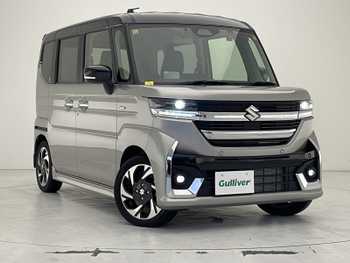 スズキ スペーシア カスタム HYBRID XS 社外DA Bカメラ ドラレコ ETC オットマン