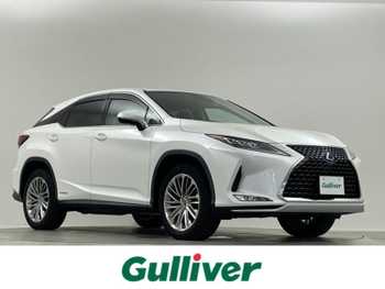 レクサス ＲＸ 450h バージョンL 禁煙 三眼 茶革 純正12.3型ナビ BSM 360°