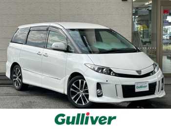 トヨタ エスティマ アエラス レザーパッケージ 純正8型ナビ/純正後席モニタ/前方ドラレコ