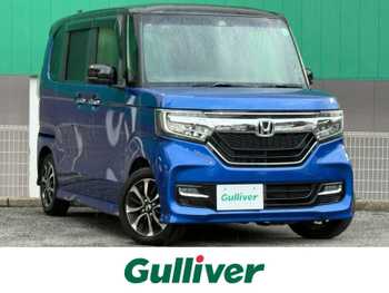 ホンダ Ｎ ＢＯＸ カスタム G L ホンダセンシング 純正メモリナビ 片側パワスラ ETC LED