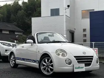 ダイハツ コペン アクティブトップ 社外ナビ 電動オープン 革調シートカバー