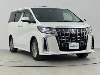 トヨタ アルファードハイブリット SR Cパッケージ 禁煙車 9型ナビTV 後席モニター SR 黒革