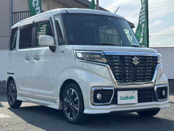 スズキ スペーシア カスタム HYBRID XS 社外メモリナビ 衝突軽減 純正AW ドラレコ