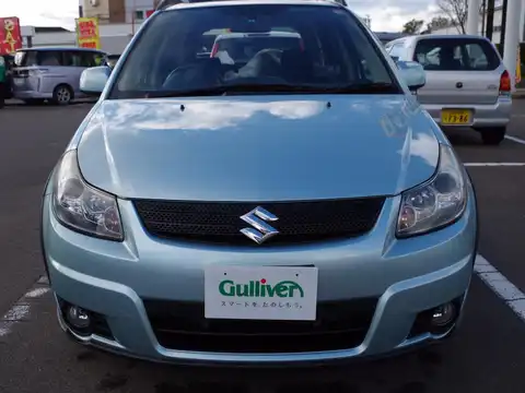 カタログ画像：ＳＸ４ （SX4） １．５ＸＧ 2008年10月 DBA-YA11S 1500cc オーシャンライトブルーメタリック２ 燃費16.4km / l フロント