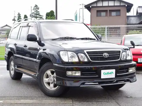 カタログ画像：ランドクルーザー１００ （LAND CRUISER 100） シグナス 1999年8月 GF-UZJ100W 4700cc ダークブルーマイカ 燃費6.1km / l メイン（その他）