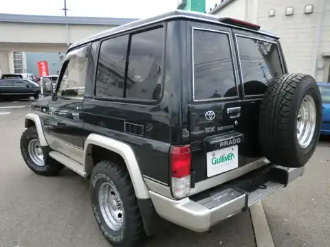 カタログ画像：ランドクルーザープラド （LAND CRUISER PRADO） ２ドア プラドＳＸワイド 1995年1月 KD-KZJ71W 3000cc ランドブリーズトーニング バック