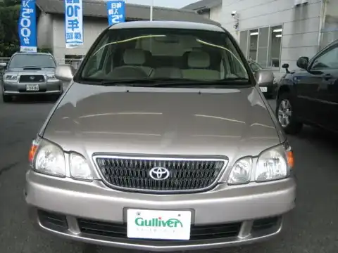 カタログ画像：ガイア （GAIA） ガイア 2001年4月 GF-SXM15G 2000cc ライトローズマイカメタリック 燃費11.4km / l フロント