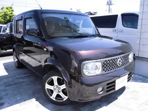 カタログ画像：キューブ （CUBE） １４Ｓ カガヤキエディション 2007年6月 DBA-BZ11 1400cc ビターショコラ（Ｐ） 燃費16.4km / l メイン（その他）