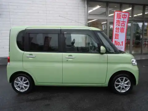 カタログ画像：タント （TANTO） Ｇ 2010年9月 DBA-L375S 660cc マスカットグリーンメタリック 燃費21.0km / l 外装