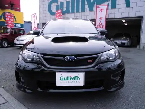 カタログ画像：インプレッサ （IMPREZA） ＷＲＸ ＳＴＩ Ａライン タイプＳ 2011年11月 CBA-GVF 2500cc オブシディアンブラック・パール 燃費10.0km / l フロント