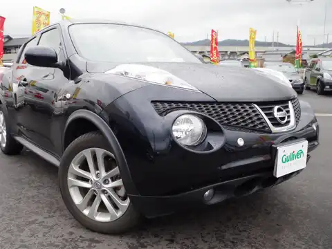 カタログ画像：ジューク （JUKE） １６ＧＴ ＦＯＵＲ タイプＶ 2012年6月 CBA-NF15 1600cc サファイアブラック（Ｐ） 燃費12.6km / l メイン（その他）