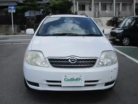 カタログ画像：カローラフィールダー （COROLLA FIELDER） Ｘ Ｇエディション 2000年8月 TA-NZE121G 1500cc スーパーホワイトⅡ 燃費18.0km / l フロント