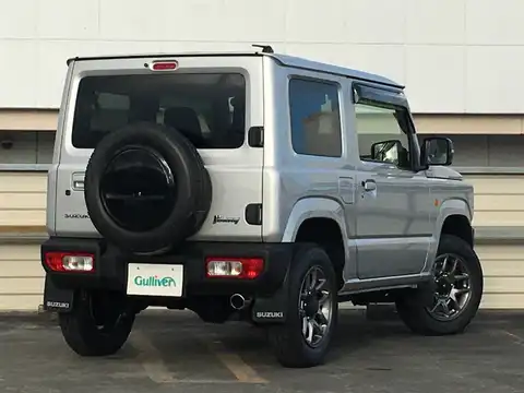 カタログ画像：ジムニー （JIMNY） ＸＧ スズキセーフティサポート装着車 2021年10月 3BA-JB64W 660cc シルキーシルバーメタリック 燃費14.3km / l バック