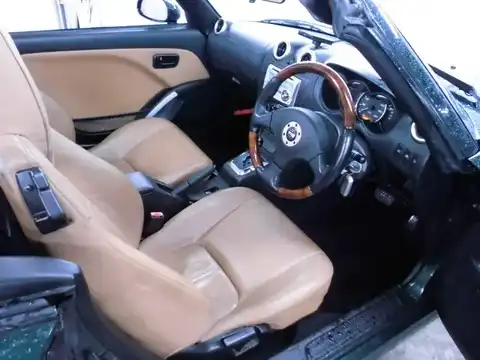 カタログ画像：コペン （COPEN） タンレザーエディション 2004年6月 ABA-L880K 660cc ＤＣ・ダークグリーンマイカ 燃費15.2km / l 内装