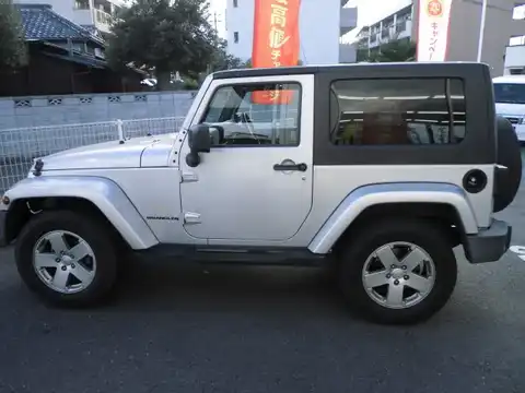 カタログ画像：ジープ・ラングラー （JEEP WRANGLER） サハラ４ＡＴ 2007年3月 ABA-JK38S 3800cc ブライトシルバーメタリッククリアコート 燃費7.1km / l 外装