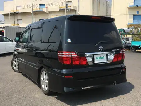 カタログ画像：アルファードＶ （ALPHARD V） ＭＳ プラチナセレクション 2006年8月 TA-MNH10W 3000cc ブラックマイカ 燃費8.9km / l バック