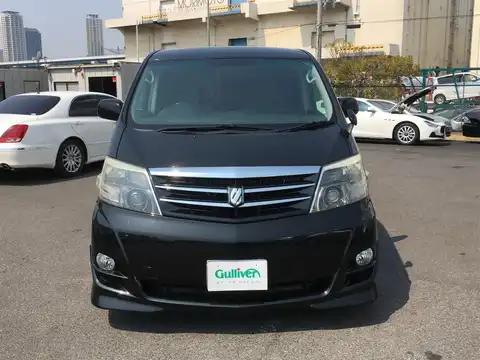 カタログ画像：アルファードＶ （ALPHARD V） ＭＳ プラチナセレクション 2006年8月 TA-MNH10W 3000cc ブラックマイカ 燃費8.9km / l フロント