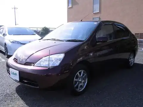 カタログ画像：プリウス （PRIUS） Ｇナビスペシャル 2002年8月 ZA-NHW11 1500cc ボルドーマイカ 燃費31.0km / l 外装