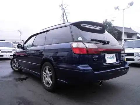 カタログ画像：レガシィツーリングワゴン （LEGACY TOURING WAGON） ＧＴ－ＶＤＣ 1998年6月 GF-BH5 2000cc バイオレットブルー・マイカ 燃費10.6km / l バック