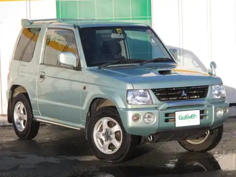 カタログ画像：パジェロミニ （PAJERO MINI） ＶＲ 2002年9月 TA-H58A 660cc ライトグリーンマイカ メイン（その他）