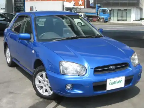 カタログ画像：インプレッサスポーツワゴン （IMPREZA SPORTS WAGON） １５ｉ 2004年6月 LA-GG3 1500cc ＷＲブルー・マイカ 燃費16.0km / l メイン（その他）