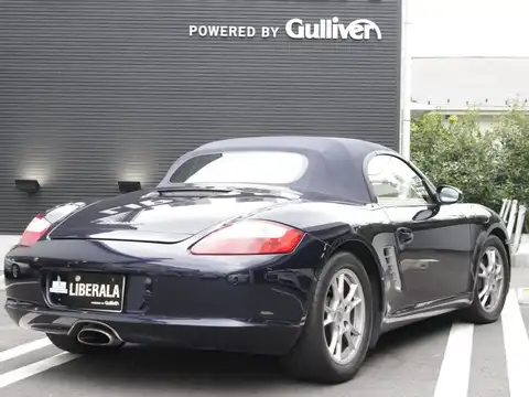 カタログ画像：ボクスター （BOXSTER） ボクスターＳ 2005年8月 GH-98726 3200cc ブラック 燃費8.0km / l バック