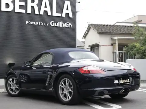 カタログ画像：ボクスター （BOXSTER） ボクスターＳ 2005年8月 GH-98726 3200cc ブラック 燃費8.0km / l バック