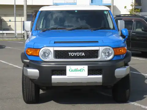 カタログ画像：ＦＪクルーザー （FJ CRUISER） オフロードパッケージ 2010年12月 CBA-GSJ15W 4000cc ツートーン ブルー 燃費8.4km / l フロント