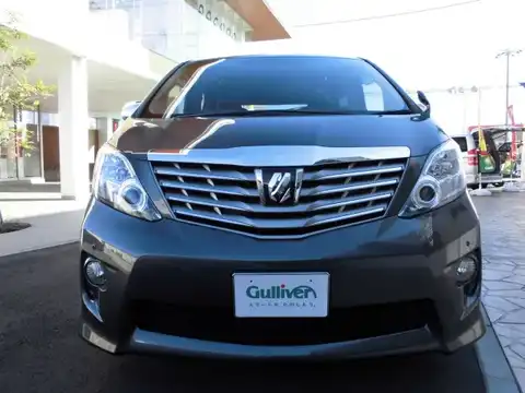 カタログ画像：アルファード （ALPHARD） ２４０Ｓ プライムセレクションⅡ タイプゴールド 2010年9月 DBA-ANH25W 2400cc グレーメタリック 燃費10.4km / l フロント