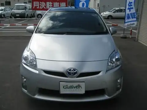 カタログ画像：プリウス （PRIUS） Ｇ 2009年5月 DAA-ZVW30 1800cc シルバーメタリックorアイスバーグシルバーマイカメタリック 燃費30.4km / l フロント