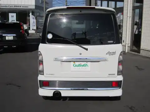 カタログ画像：アトレーワゴン （ATRAI WAGON） エアロダウンビレットターボ ロールーフ 2000年5月 GF-S230G 660cc ホワイト 燃費14.0km / l バック