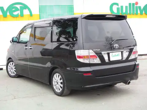 カタログ画像：アルファードハイブリッド （ALPHARD HYBRID） Ｇエディション 2005年4月 CAA-ATH10W 2400cc ブラックマイカ 燃費17.2km / l バック