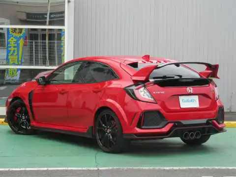 カタログ画像：シビック （CIVIC） タイプＲ 2019年10月 DBA-FK8 2000cc フレームレッド 燃費12.8km / l バック