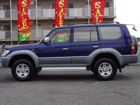 カタログ画像：ランドクルーザープラド （LAND CRUISER PRADO） ＴＳ 1998年1月 KD-KZJ95W 3000cc ダークブルーマイカメタリック 外装