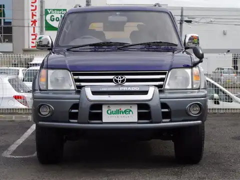 カタログ画像：ランドクルーザープラド （LAND CRUISER PRADO） ＴＳ 1998年1月 KD-KZJ95W 3000cc ダークブルーマイカメタリック フロント