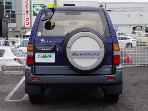 カタログ画像：ランドクルーザープラド （LAND CRUISER PRADO） ＴＳ 1998年1月 KD-KZJ95W 3000cc ダークブルーマイカメタリック バック