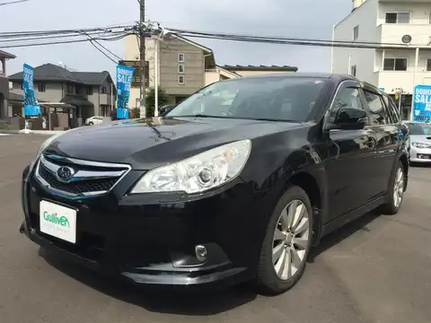 カタログ画像：レガシィツーリングワゴン （LEGACY TOURING WAGON） ２．５ｉ 2011年6月 DBA-BR9 2500cc クリスタルブラック・シリカ 燃費14.0km / l 外装