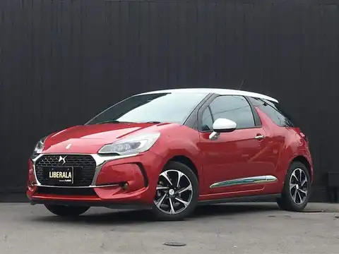 カタログ画像：ＤＳ３ （DS3） シック ＤＳ ＬＥＤビジョンパッケージ 2016年6月 ABA-A5CHN01 1200cc ルージュ ルビ 燃費19.8km / l フロント